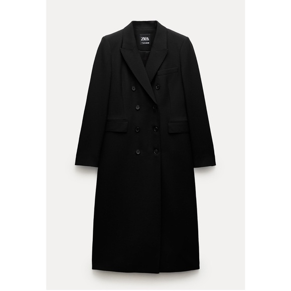 ZARA TAILORED DOUBLE BREASTED COAT - Picture 7 of 10